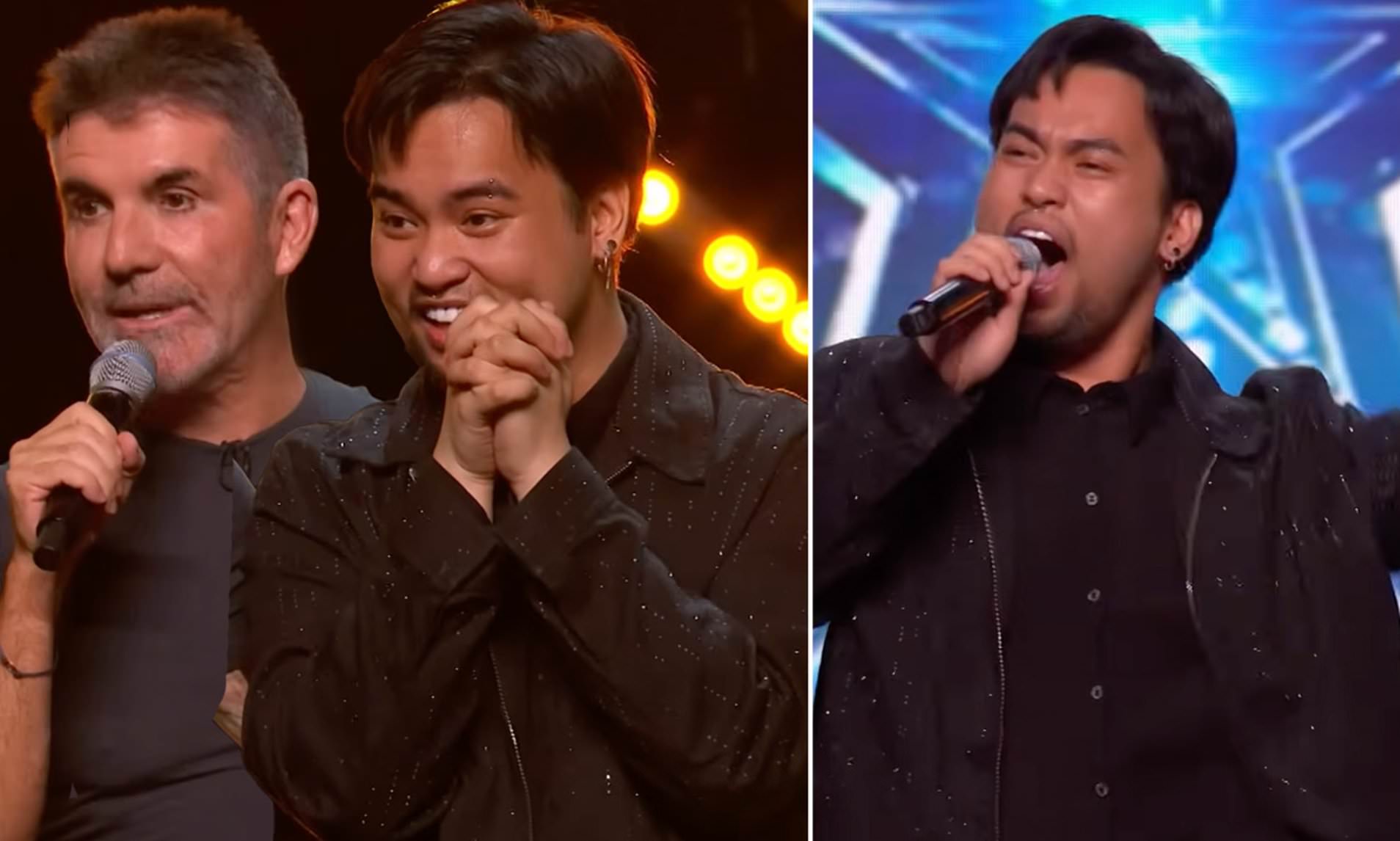 Simon Cowell hits golden buzzer for singer Matty Juniosa as ...