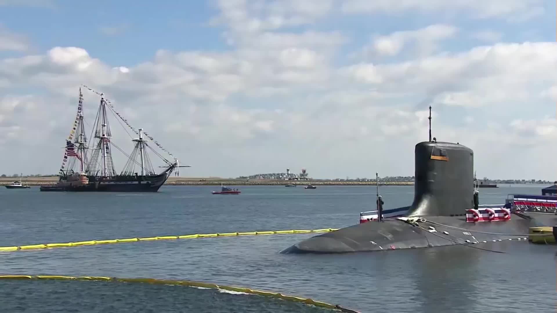 USS Massachusetts joins Navy fleet at Boston commissioning ceremony