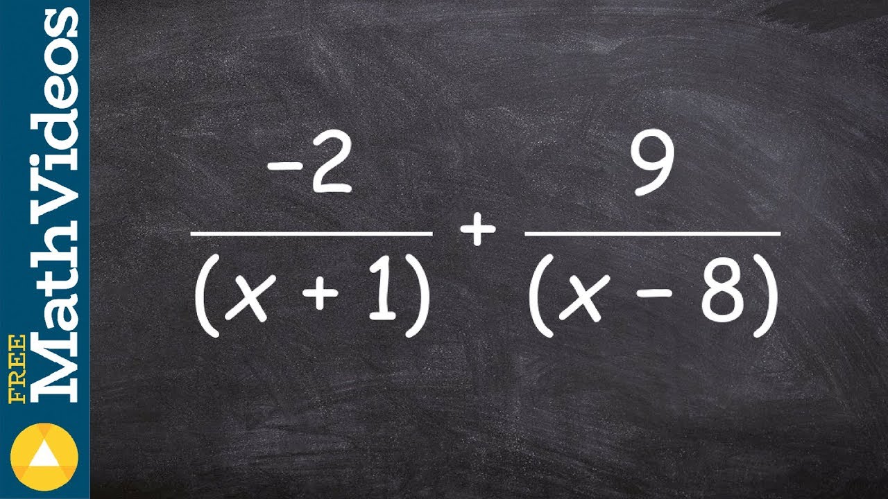 The easy way to determine the LCD of two rational expressions and use ...