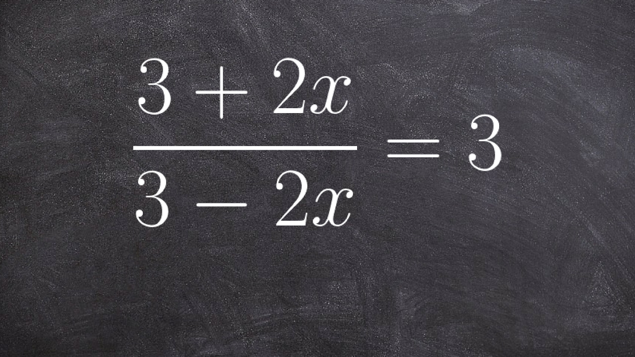 Tutorial-Solve a proportion when the variable is in denominator and ...