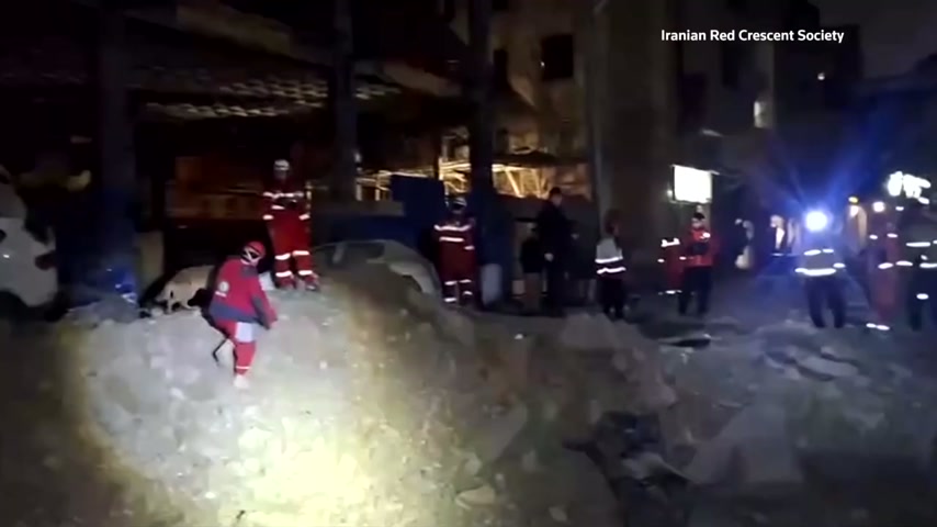 Iran's rescuers search for survivors after strike in Tehran