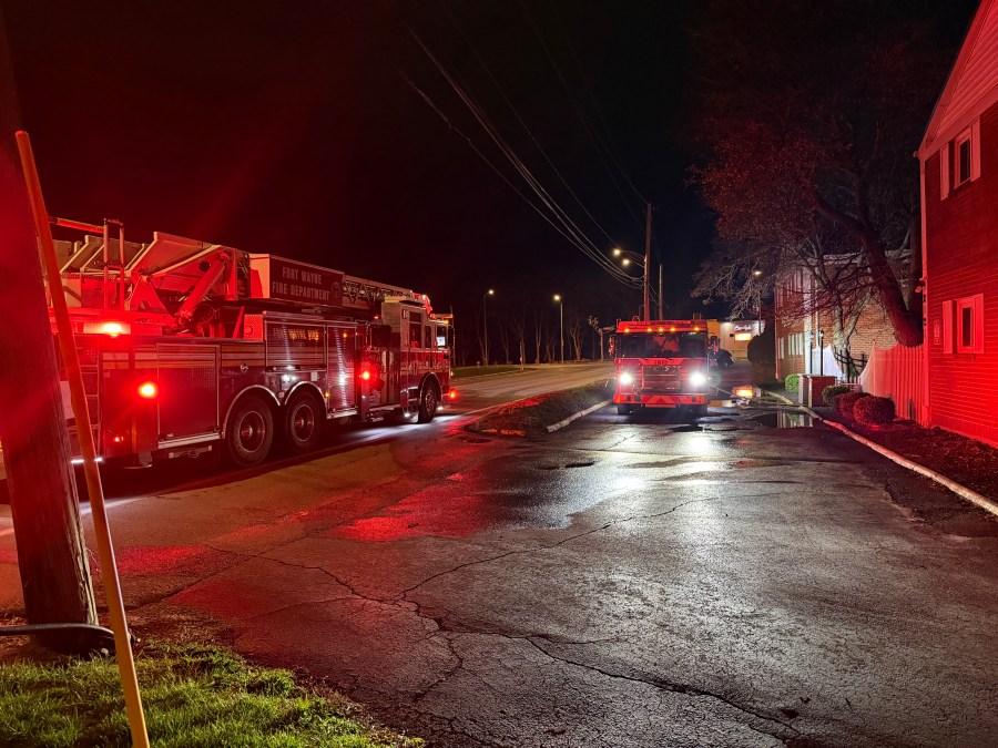 Sunday morning fire sends two to hospital