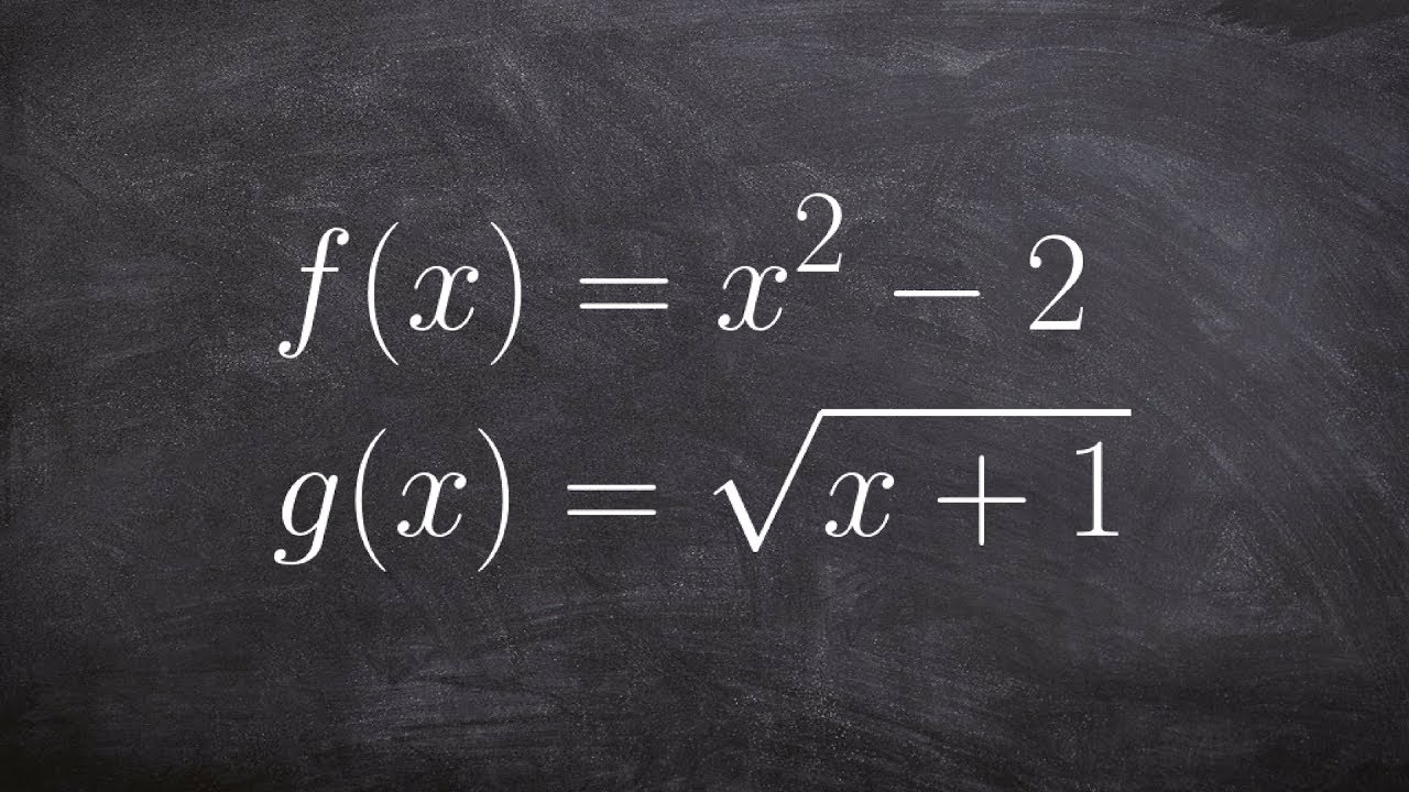 Learn how to find the domain of the composition of two functions