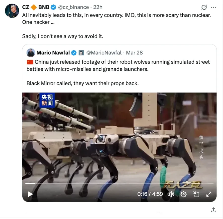 Binance’s CZ issues stark warning on China’s robot wolves, says it is ...
