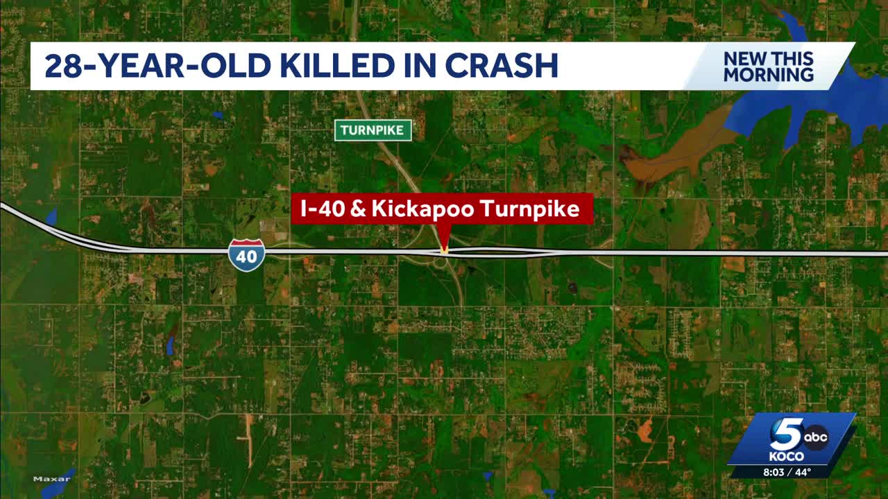 OHP: 28-year-old man killed in crash on I-40 in Oklahoma County