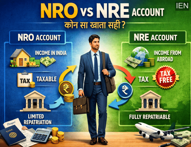 NRO vs NRE account: Which bank account is better for NRIs? Tax ...
