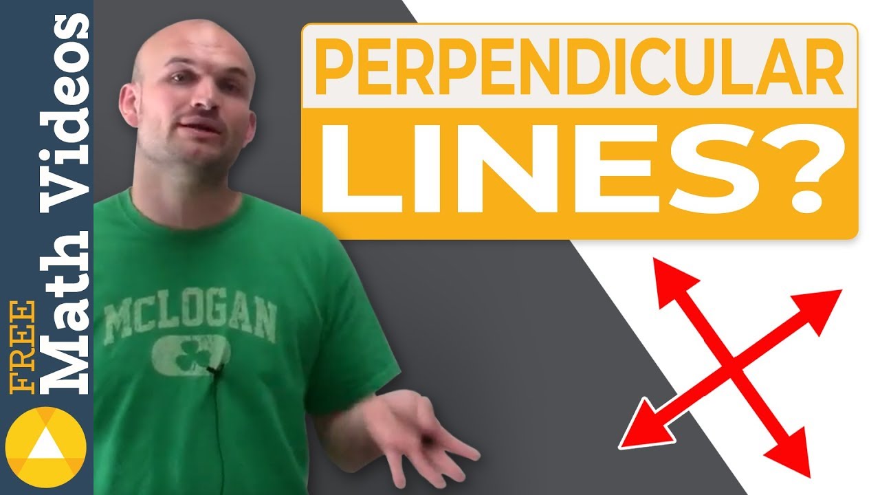 What are perpendicular lines?
