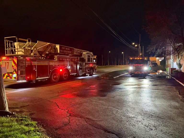 Sunday morning fire sends two to hospital