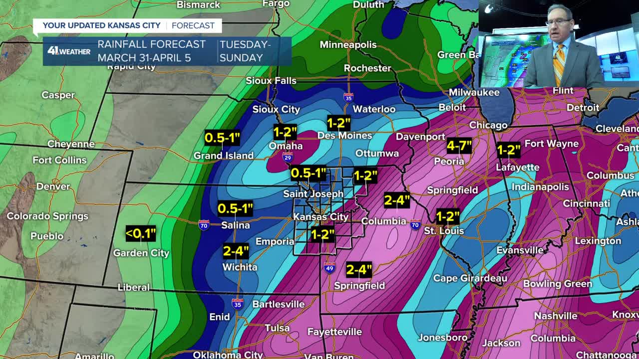 KSHB 41 weather blog | Record heat then several rain and thunderstorm ...