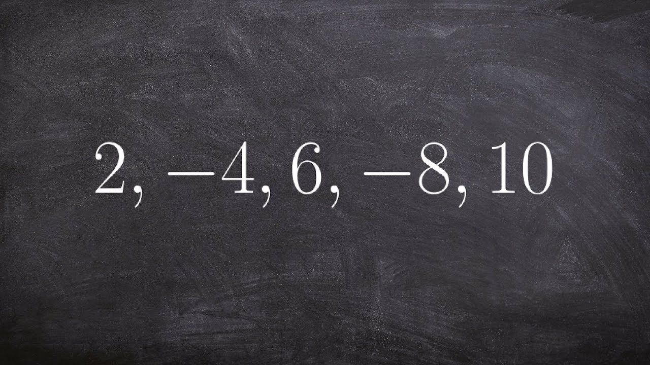 Learn to write the rule of a sequence with alternating signs