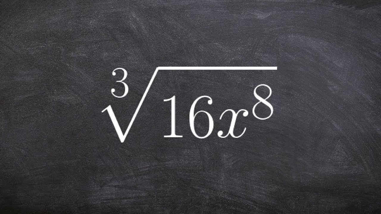 Learn how to simplify the cube root of a variable expression