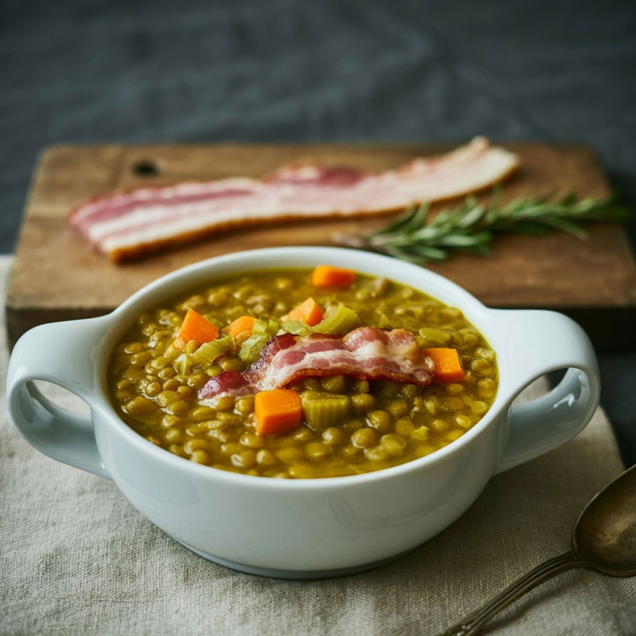 Voici notre meilleure recette de soupe de lentilles au lard, parfaite ...