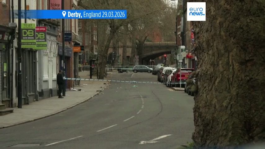 Man arrested after ramming car into crowd in Derby, leaving seven ...