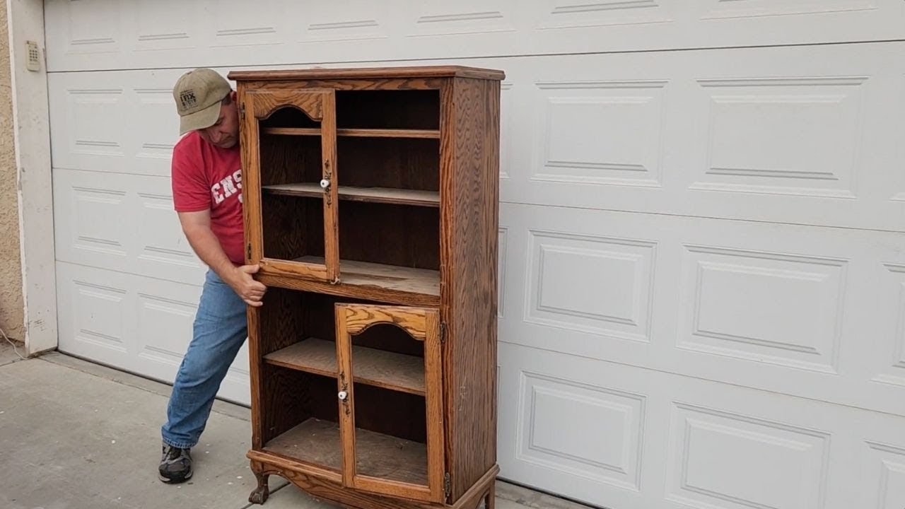 How an old cabinet can make your living room prettier and more organized!