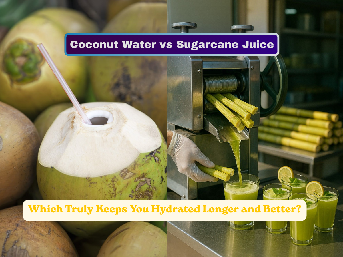 Coconut water vs sugarcane juice: Which truly keeps you hydrated longer ...