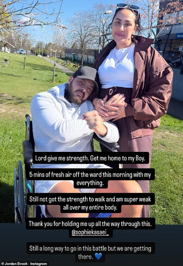 Pregnant Sophie Kasaei says she's in 'nesting mode' while Jordan Brook ...