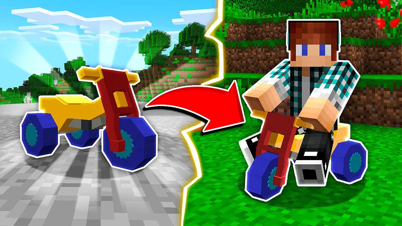 Novo carrinho de corrida no Minecraft - Minecraft mod
