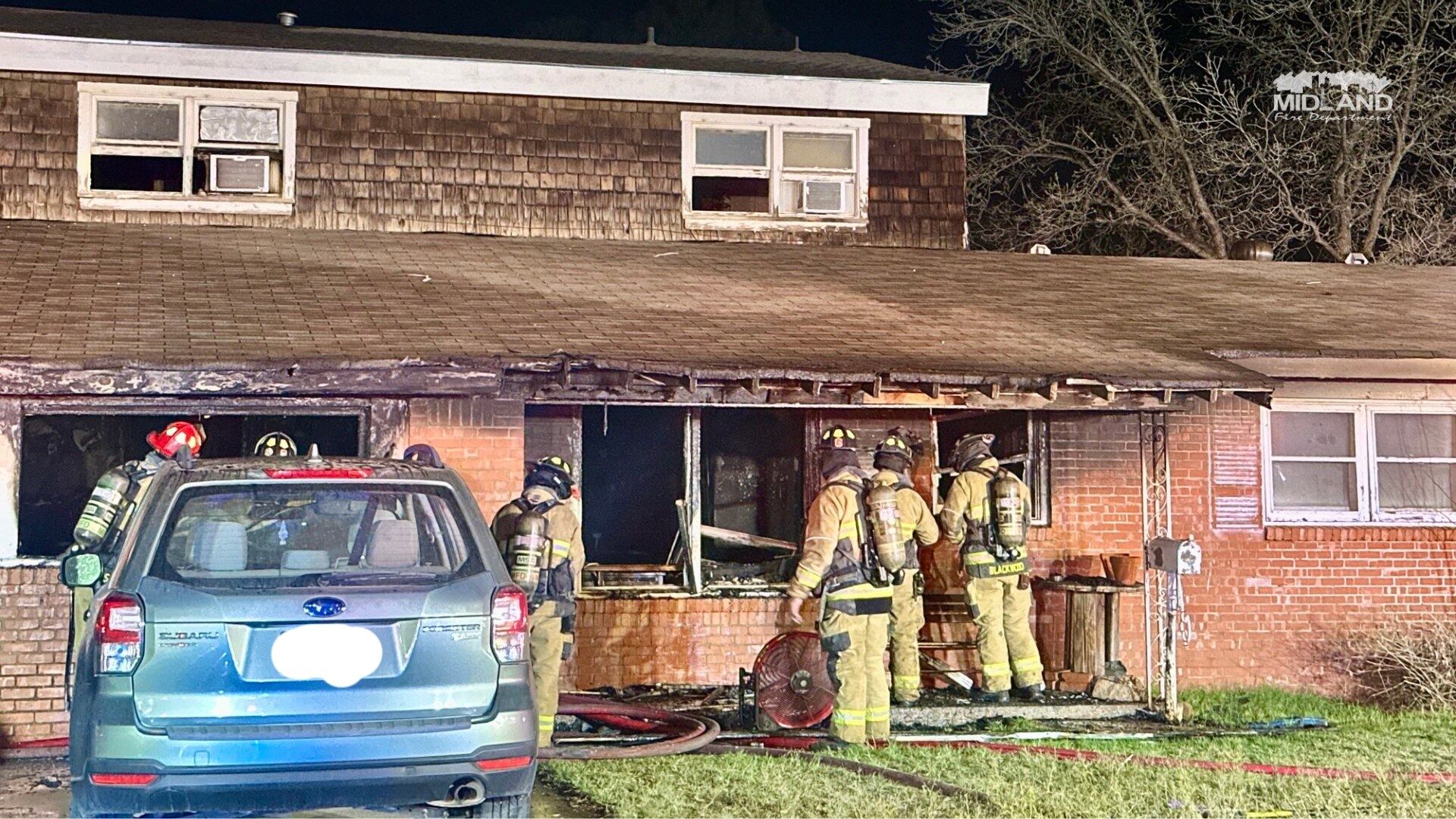 Three people in the hospital for smoke inhalation after Midland ...