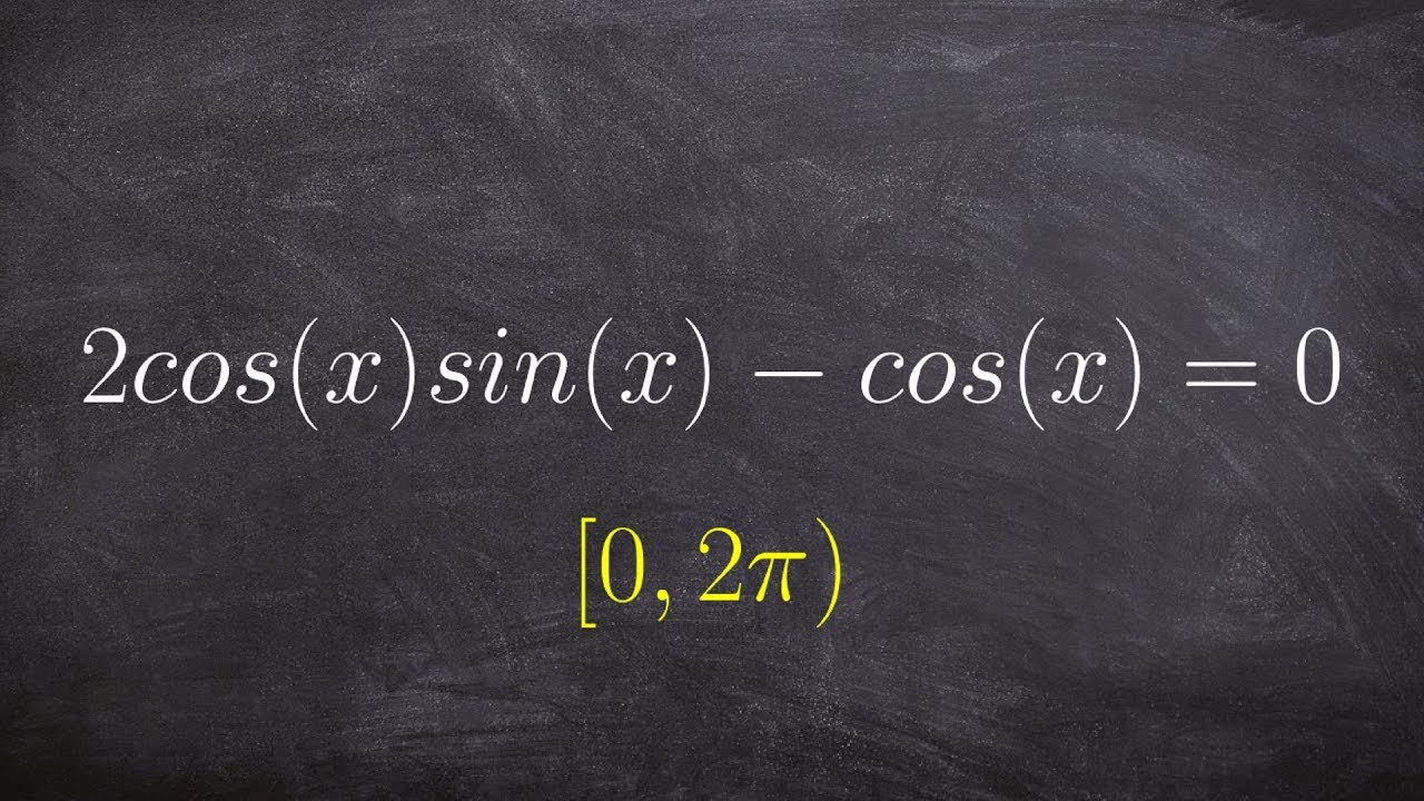 determine all of the solutions between 0 and pi for a trigonometric eqn ...