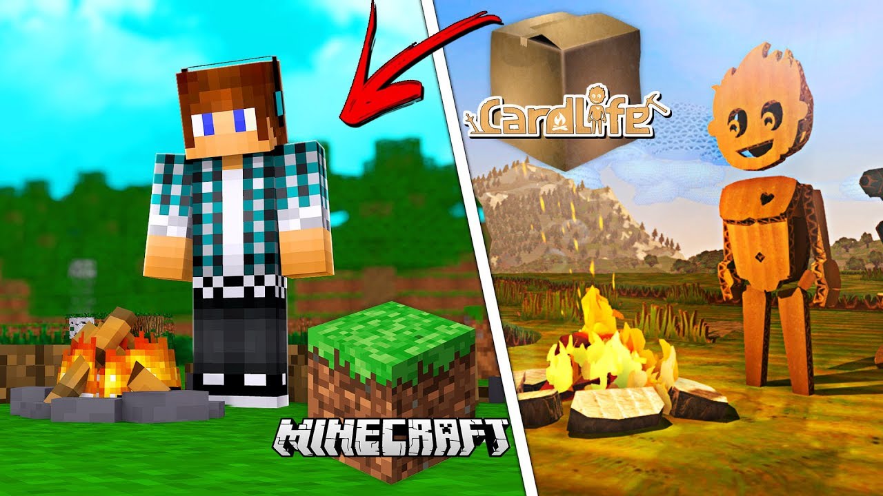 O novo Minecraft feito de papelão! - CardLife