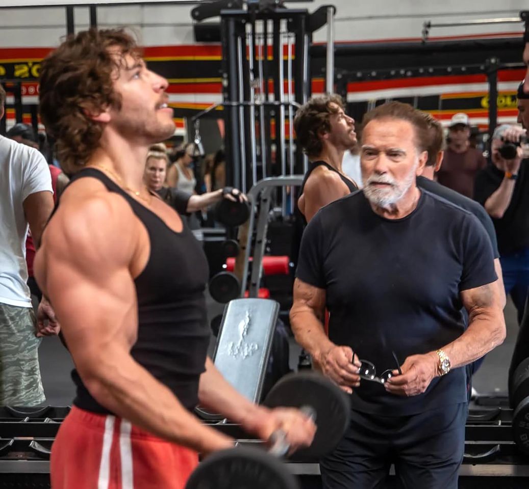 Arnold Schwarzenegger's son Joseph Baena wins his first bodybuilding