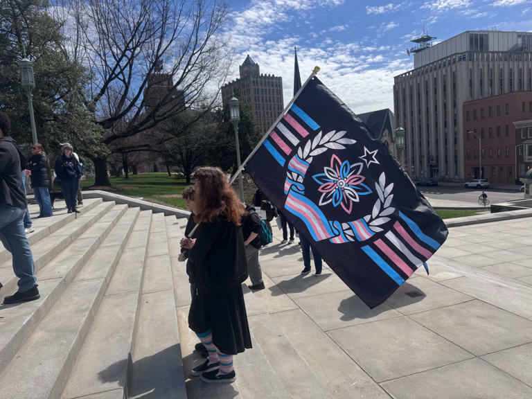 Trans youth rally at Pa. Capitol: 'The system will not save us'