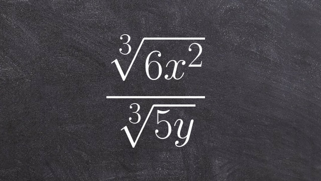 Rationalize the denominator with the cube root of an expression