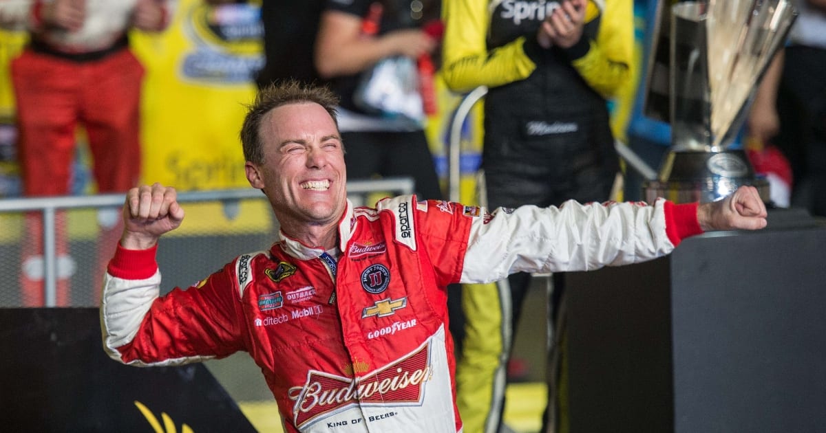 Mike Helton surprises Kevin Harvick, announces Cup Series champion as ...