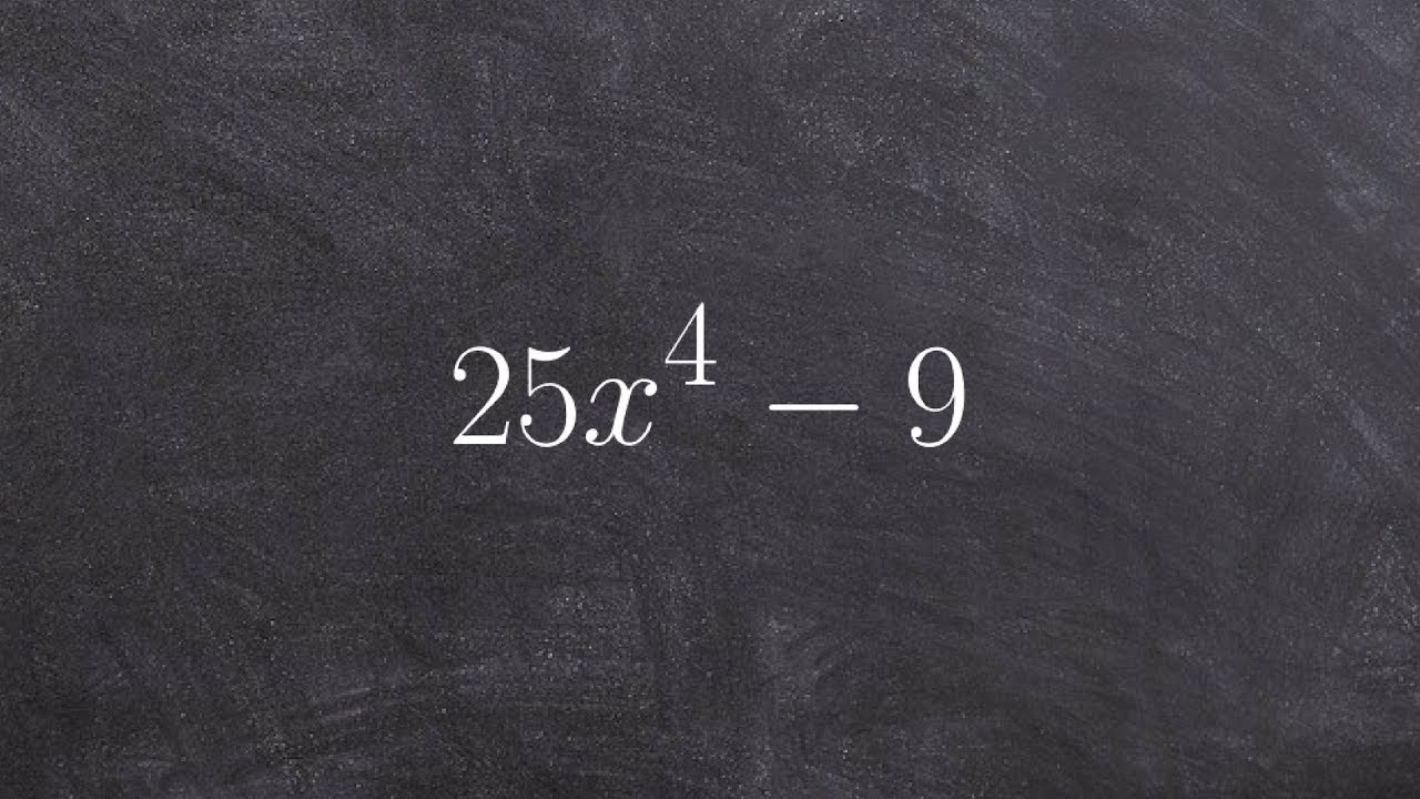 Learn how to factor an expression using difference of two squares ...
