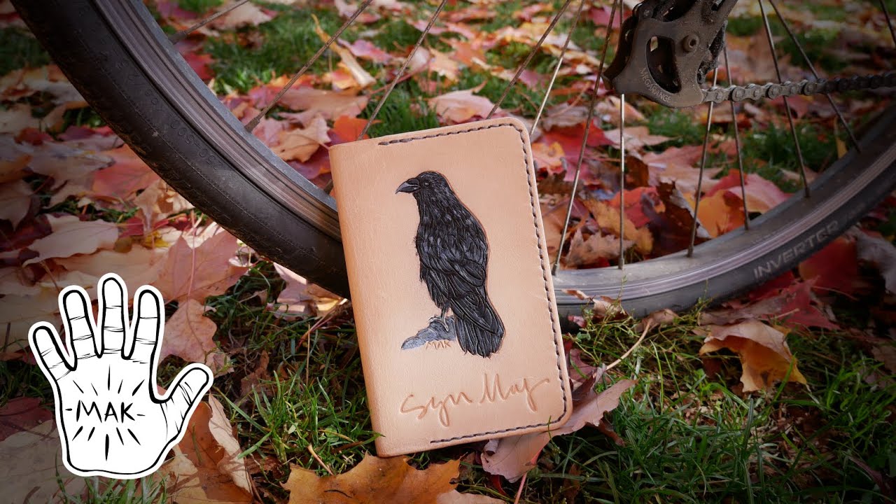 Making 'The Raven' leather Field Notes cover // Edgar Allan Poe ...