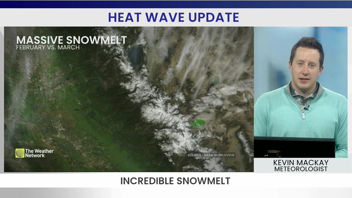 Alarming snow melt after historic March heat