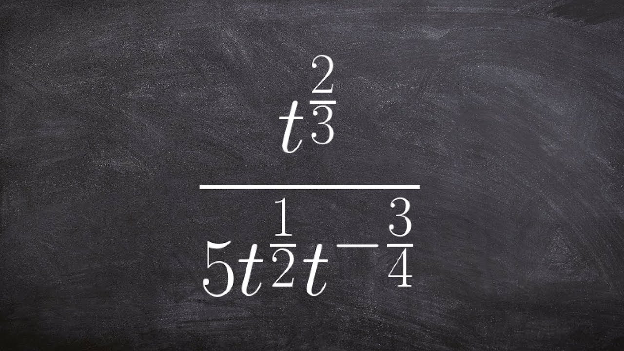 Simplifying a rational expression with rational exponents