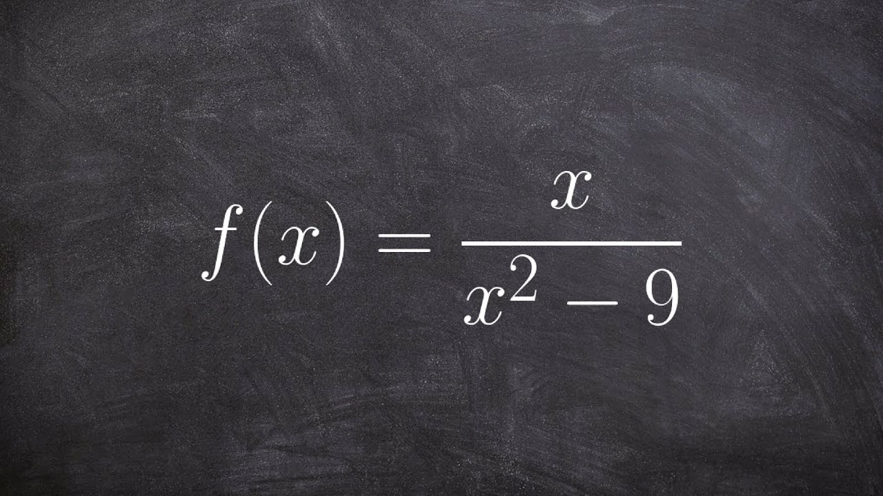 Determine the left and right hand limits using infinity of a function