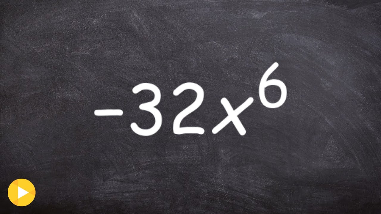 How to apply prime factorization to a polynomial number and variable -32x^6