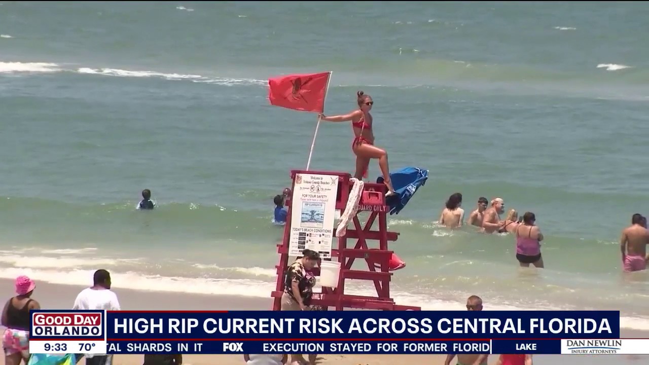High rip current risk across Central Florida