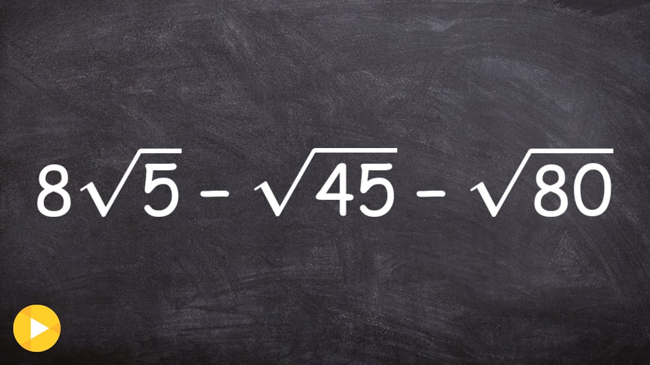 Simplify an expression by combining radicals