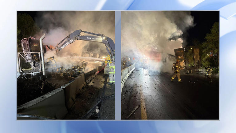 I-95 reopens near Dunn after fiery 18-wheeler crash blocks road for 10 ...