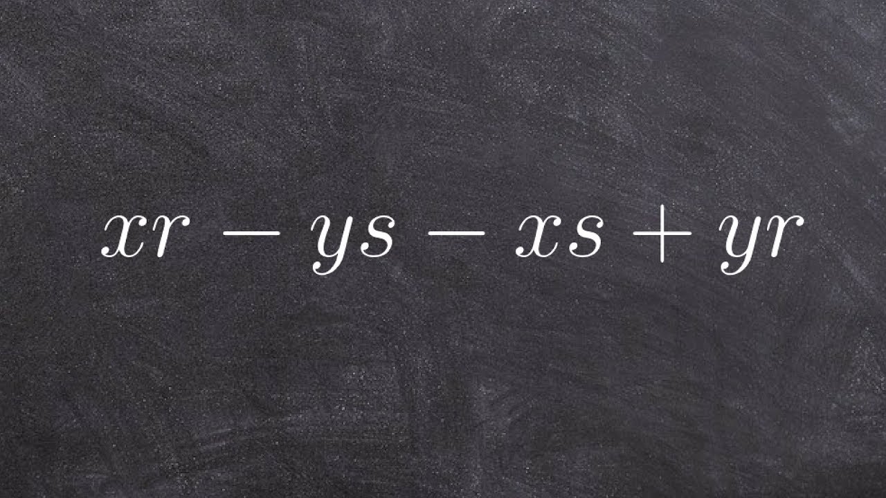 Factoring by grouping by rearranging the middle terms