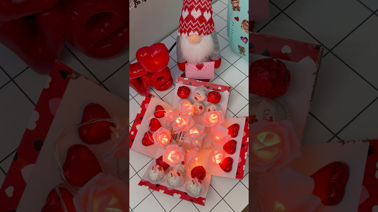 ASMR Valentine candy box: Tingly & sweet DIY gift! ️