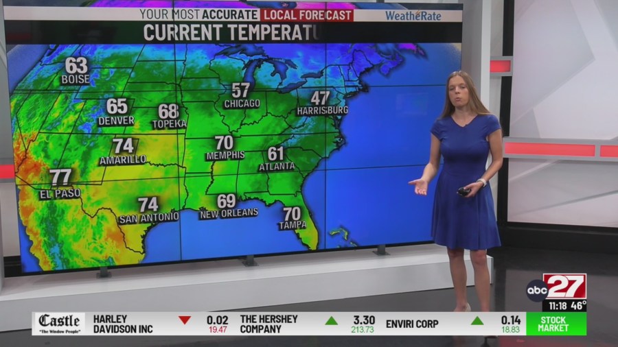 Gradual warm-up through the early part of the week