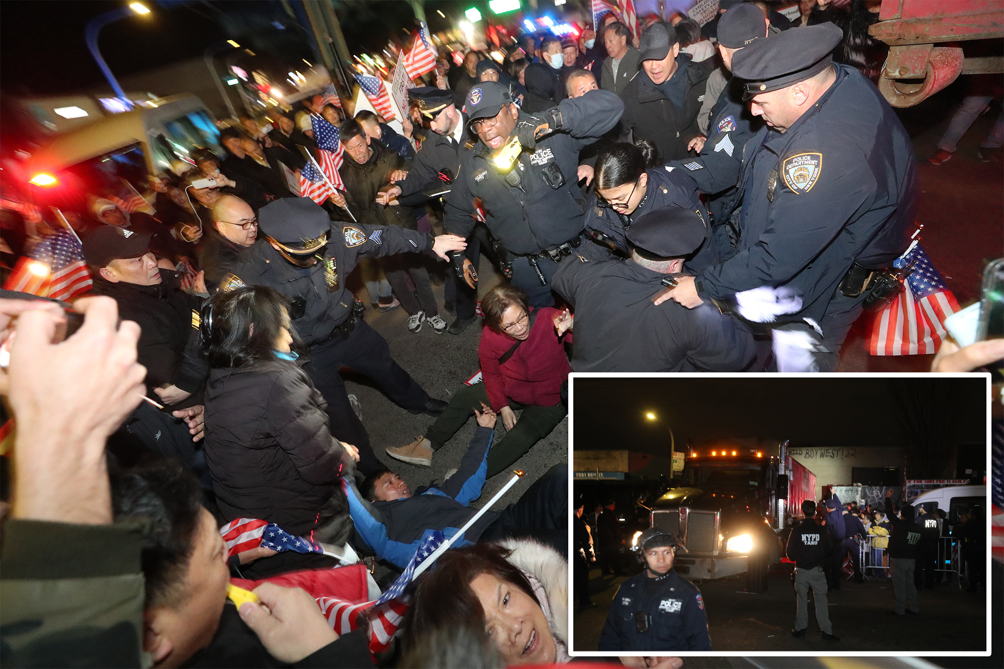 Hundreds of protesters swarm proposed NYC men’s homeless shelter site ...