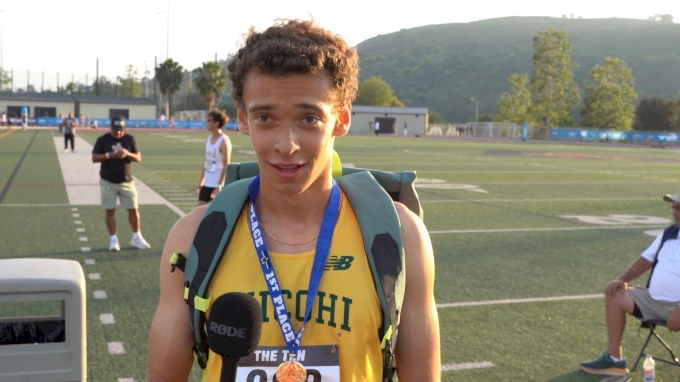 Ryan Burger on winning the 800m and improving from last season