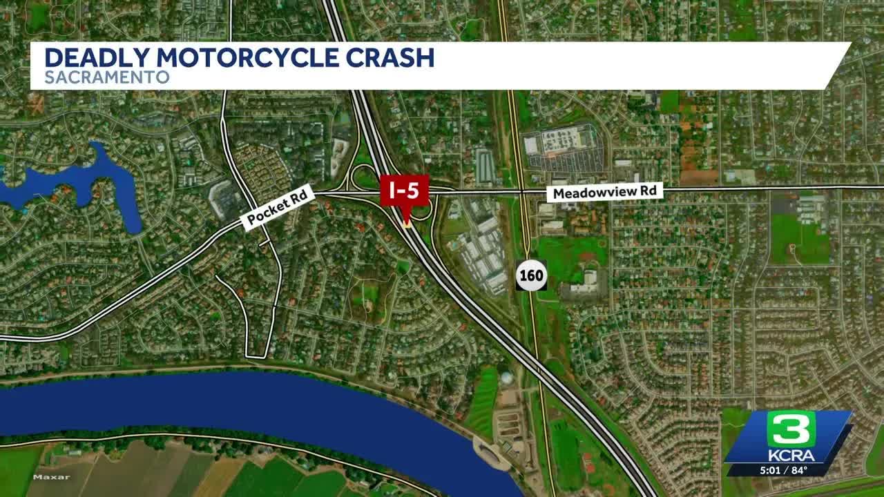 Motorcyclist dies after crash on I-5 in Sacramento, CHP says