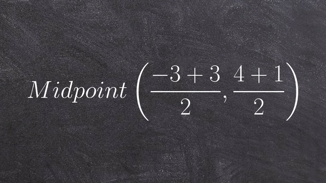 How to determine the midpoint between two points on a coordinate axis