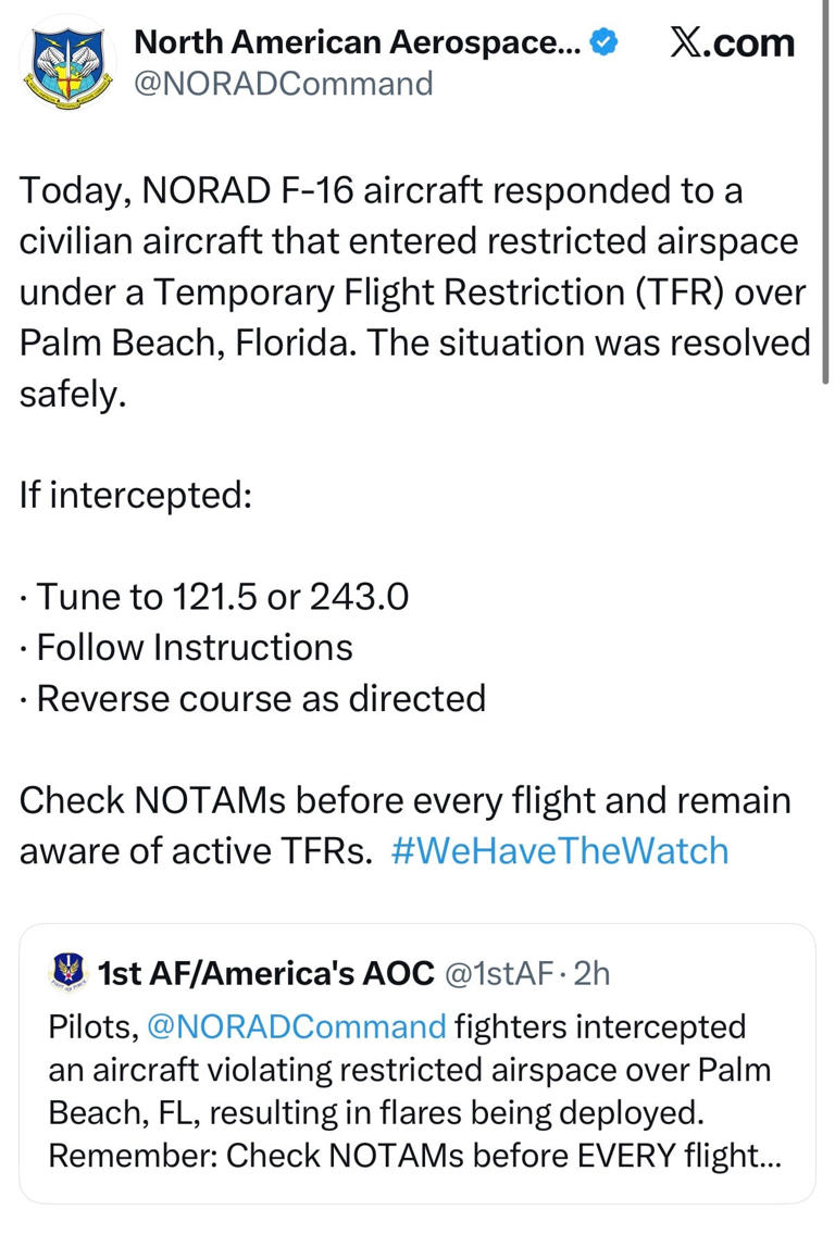 Security drama near Trump’s Air Force One throws airport into chaos