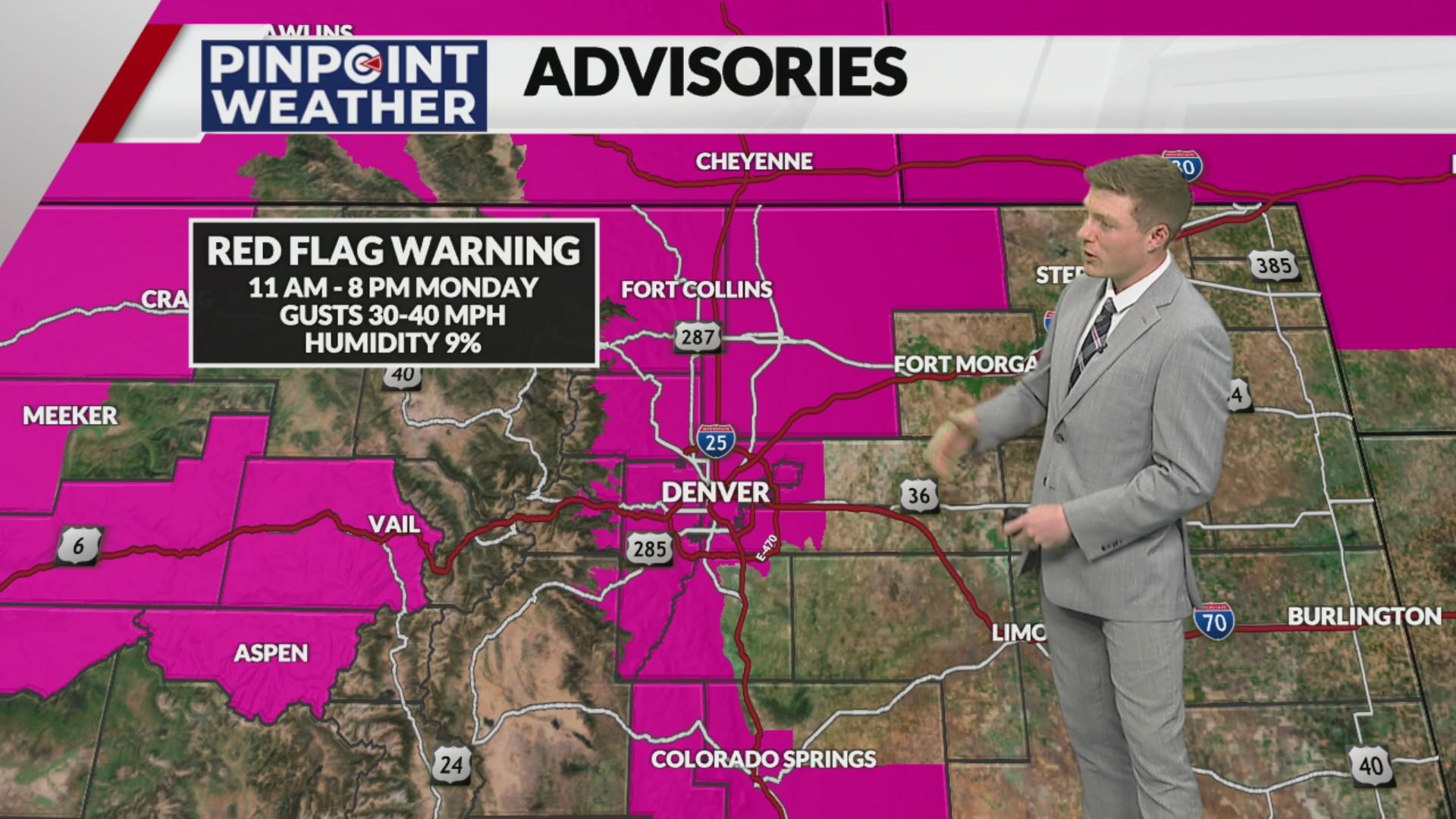 Denver weather: Monday fire danger before active pattern