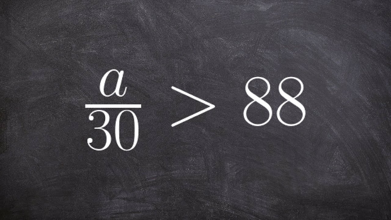 Solving a One Step Inequality