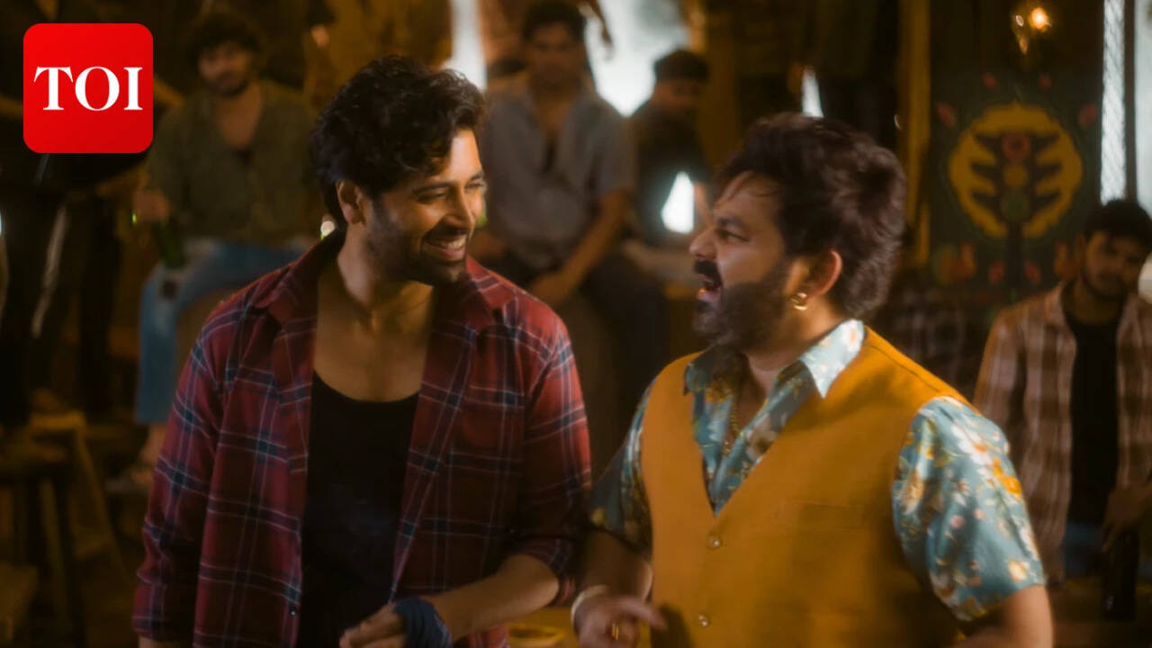 'Dacoit' song: Adivi Sesh, Pawan Singh light up Gorakhpur with 'Touch ...