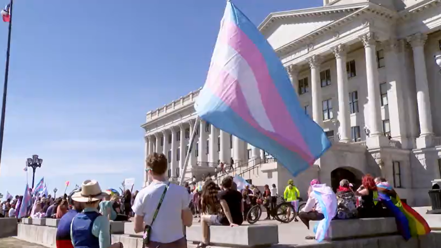 ‘Today, I stand visible’: Hundreds gather at Utah Capitol for Trans Day ...