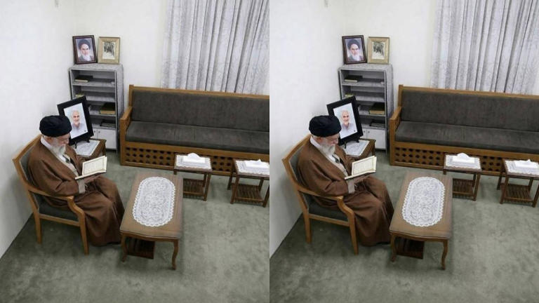 Potret Ali Khamenei ngaji diklaim foto terakhir sebelum wafat, diambil 23 menit sebelum serangan AS